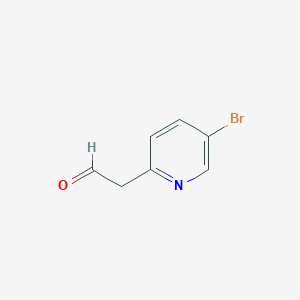 B3218046 2-(5-Bromopyridin-2-YL)acetaldehyde CAS No. 1186582-79-5