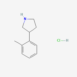 B3218065 3-(2-Methylphenyl)pyrrolidine hydrochloride CAS No. 1187172-23-1