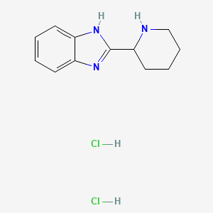 molecular formula C12H17Cl2N3 B3218072 2-Piperidin-2-yl-1h-benzimidazole dihydrochloride CAS No. 1187172-70-8