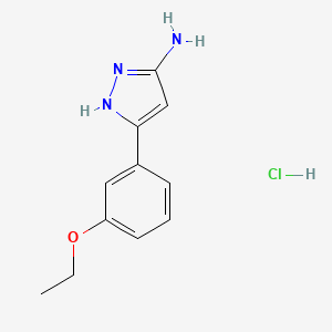3-(3-ethoxyphenyl)-1H-pyrazol-5-amine hydrochloride