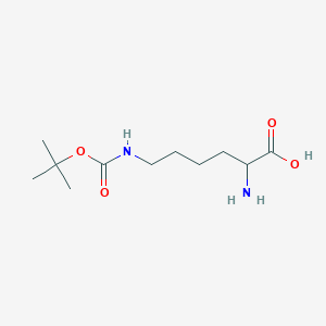 molecular formula C11H22N2O4 B3218117 2-Amino-6-{[(tert-butoxy)carbonyl]amino}hexanoic acid CAS No. 1187656-20-7