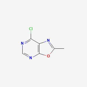 molecular formula C6H4ClN3O B3218124 7-Chloro-2-methyloxazolo[5,4-d]pyrimidine CAS No. 118767-93-4