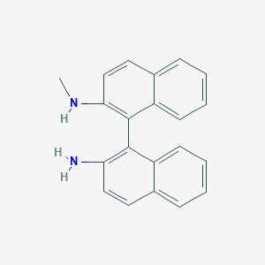 molecular formula C21H18N2 B3218136 (R)-N-Methyl-[1,1'-binaphthalene]-2,2'-diamine CAS No. 1187857-13-1