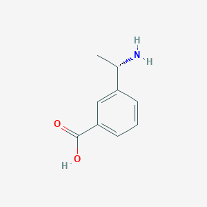 molecular formula C9H11NO2 B3218148 (S)-3-(1-Amino-ethyl)-benzoic acid CAS No. 1187927-30-5