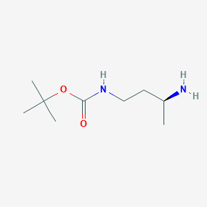 molecular formula C9H20N2O2 B3218150 (S)-1-Boc-amino-butyl-3-amine CAS No. 1187927-48-5