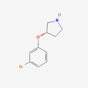 molecular formula C10H12BrNO B3218158 (S)-3-(3-Bromo-phenoxy)-pyrrolidine CAS No. 1187927-58-7