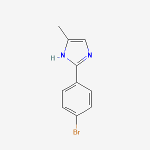 molecular formula C10H9BrN2 B3218160 2-(4-Bromo-phenyl)-4-methyl-1H-imidazole CAS No. 1187927-85-0