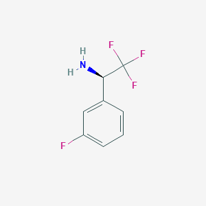 molecular formula C8H7F4N B3218168 (R)-2,2,2-Trifluoro-1-(3-fluoro-phenyl)-ethylamine CAS No. 1187928-53-5