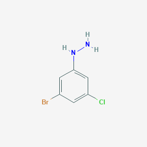 molecular formula C6H6BrClN2 B3218174 (3-Bromo-5-chloro-phenyl)-hydrazine CAS No. 1187928-72-8