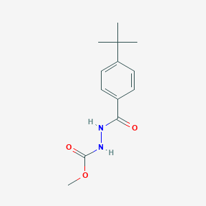 molecular formula C13H18N2O3 B321819 Methyl 2-(4-tert-butylbenzoyl)hydrazinecarboxylate 