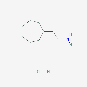 molecular formula C9H20ClN B3218195 2-Cycloheptylethanamine hydrochloride CAS No. 1187930-98-8