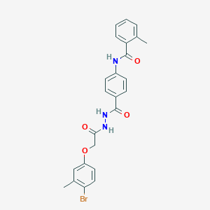 N-[4-({2-[(4-bromo-3-methylphenoxy)acetyl]hydrazino}carbonyl)phenyl]-2-methylbenzamide
