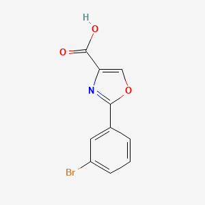 molecular formula C10H6BrNO3 B3218234 2-(3-Bromo-phenyl)-oxazole-4-carboxylic acid CAS No. 1187933-11-4