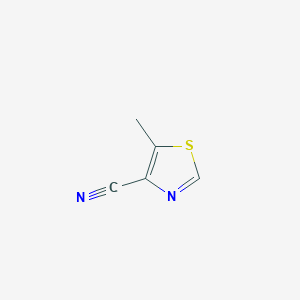 molecular formula C5H4N2S B3218241 5-Methylthiazole-4-carbonitrile CAS No. 1187942-88-6