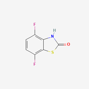 molecular formula C7H3F2NOS B3218246 4,7-Difluorobenzo[d]thiazol-2(3H)-one CAS No. 1188043-35-7