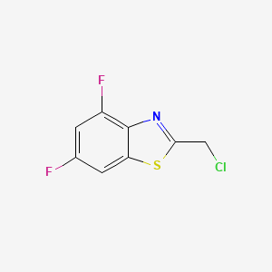 molecular formula C8H4ClF2NS B3218281 2-Chloromethyl-4,6-difluorobenzo[d]thiazole CAS No. 1188233-00-2