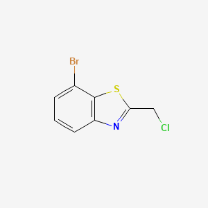 molecular formula C8H5BrClNS B3218286 7-Bromo-2-chloromethylbenzo[d]thiazole CAS No. 1188233-96-6