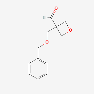 molecular formula C12H14O3 B3218299 3-((Benzyloxy)methyl)oxetane-3-carbaldehyde CAS No. 1188264-44-9