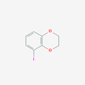 molecular formula C8H7IO2 B3218316 5-Iodo-2,3-dihydrobenzo[b][1,4]dioxine CAS No. 1188265-13-5