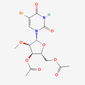 molecular formula C14H17BrN2O8 B3218329 3',5'-Di-O-acetyl-5-broMo-2'-O-Methyluridine CAS No. 1188522-81-7