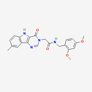 N-(2,4-dimethoxybenzyl)-2-(8-methyl-4-oxo-4,5-dihydro-3H-pyrimido[5,4-b]indol-3-yl)acetamide