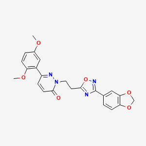 4-[({[5-(3-methylphenyl)-2-thienyl]sulfonyl}amino)methyl]-N-phenylbenzamide