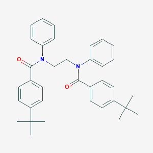 molecular formula C36H40N2O2 B321838 4-tert-butyl-N-{2-[(4-tert-butylbenzoyl)anilino]ethyl}-N-phenylbenzamide 