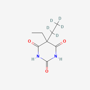 molecular formula C8H12N2O3 B3218389 5-Ethyl-5-(1,1,2,2,2-pentadeuterioethyl)-1,3-diazinane-2,4,6-trione CAS No. 1189694-78-7