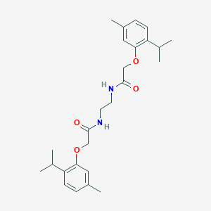 molecular formula C26H36N2O4 B321842 2-(2-isopropyl-5-methylphenoxy)-N-(2-{[(2-isopropyl-5-methylphenoxy)acetyl]amino}ethyl)acetamide 