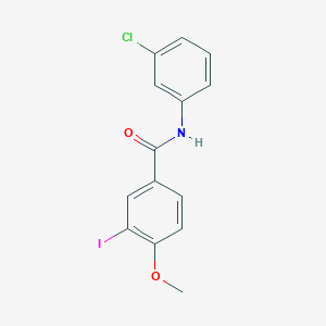 molecular formula C14H11ClINO2 B321844 N-(3-chlorophenyl)-3-iodo-4-methoxybenzamide 