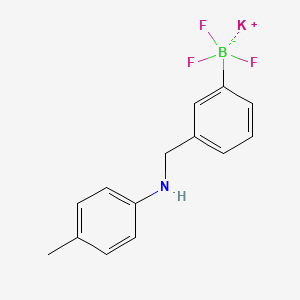 molecular formula C14H14BF3KN B3218451 Potassium 3-((4-methylphenylamino)methyl)phenyltrifluoroborate CAS No. 1190095-02-3