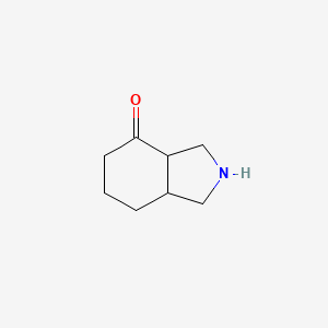 molecular formula C8H13NO B3218454 Hexahydro-1H-isoindol-4(2H)-one CAS No. 119015-44-0