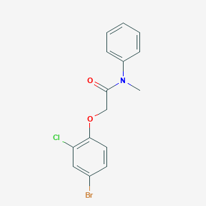 molecular formula C15H13BrClNO2 B321846 2-(4-bromo-2-chlorophenoxy)-N-methyl-N-phenylacetamide 