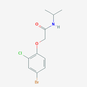 molecular formula C11H13BrClNO2 B321847 2-(4-bromo-2-chlorophenoxy)-N-isopropylacetamide 