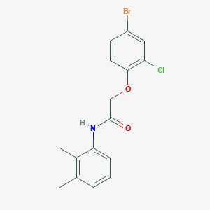 molecular formula C16H15BrClNO2 B321849 2-(4-bromo-2-chlorophenoxy)-N-(2,3-dimethylphenyl)acetamide 