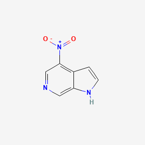 molecular formula C7H5N3O2 B3218500 1h-Pyrrolo[2,3-c]pyridine,4-nitro- CAS No. 1190309-81-9