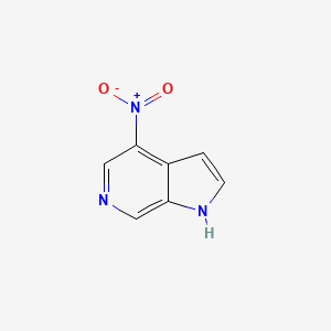 molecular formula C7H5N3O2 B3218500 4-nitro-1H-pyrrolo[2,3-c]pyridine CAS No. 1190309-81-9