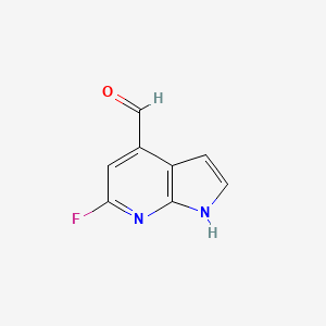 molecular formula C8H5FN2O B3218532 6-Fluoro-7-azaindole-4-carbaldehyde CAS No. 1190310-04-3