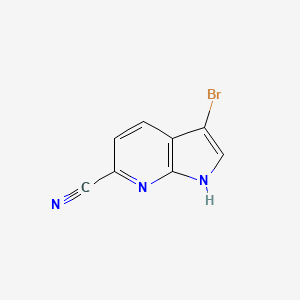 3-bromo-1H-pyrrolo[2,3-b]pyridine-6-carbonitrile