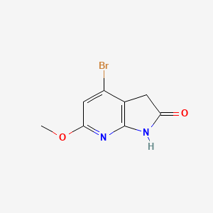 2H-Pyrrolo[2,3-b]pyridin-2-one, 4-bromo-1,3-dihydro-6-methoxy-