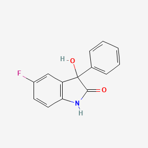 molecular formula C14H10FNO2 B3218576 5-Fluoro-3-hydroxy-3-phenyl-2-oxindole CAS No. 1190310-35-0