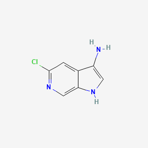 molecular formula C7H6ClN3 B3218606 5-chloro-1H-pyrrolo[2,3-c]pyridin-3-amine CAS No. 1190310-58-7