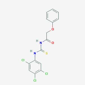 molecular formula C15H11Cl3N2O2S B321861 2-phenoxy-N-[(2,4,5-trichlorophenyl)carbamothioyl]acetamide 