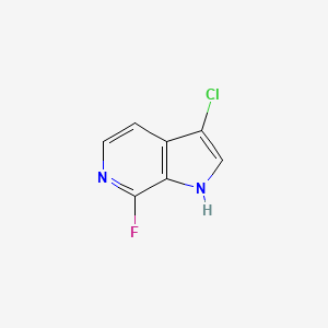molecular formula C7H4ClFN2 B3218614 3-chloro-7-fluoro-1H-pyrrolo[2,3-c]pyridine CAS No. 1190310-61-2