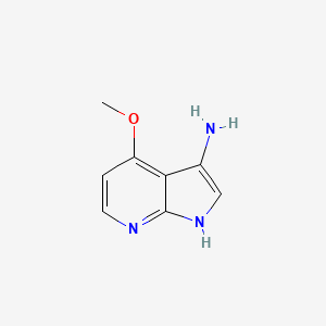 molecular formula C8H9N3O B3218635 4-methoxy-1H-pyrrolo[2,3-b]pyridin-3-amine CAS No. 1190311-02-4