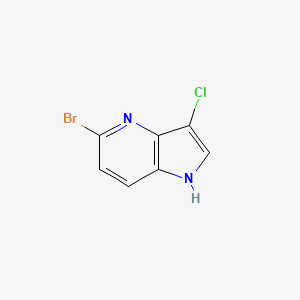 molecular formula C7H4BrClN2 B3218637 5-bromo-3-chloro-1H-pyrrolo[3,2-b]pyridine CAS No. 1190311-03-5