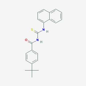 molecular formula C22H22N2OS B321864 4-tert-butyl-N-(naphthalen-1-ylcarbamothioyl)benzamide 