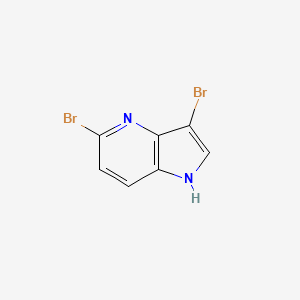 molecular formula C7H4Br2N2 B3218643 3,5-dibromo-1H-pyrrolo[3,2-b]pyridine CAS No. 1190311-07-9
