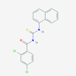 molecular formula C18H12Cl2N2OS B321865 2,4-dichloro-N-(naphthalen-1-ylcarbamothioyl)benzamide 