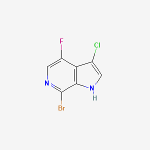 molecular formula C7H3BrClFN2 B3218661 7-bromo-3-chloro-4-fluoro-1H-pyrrolo[2,3-c]pyridine CAS No. 1190311-17-1